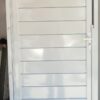 PORTÃO SOCIAL FRISO ALUGALV BRANCO 1.80X0.80 COM FECHADURA - Imagem 2