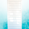 PORTÃO SOCIAL FRISO ALUGALV BRANCO 1.80X0.80 COM FECHADURA